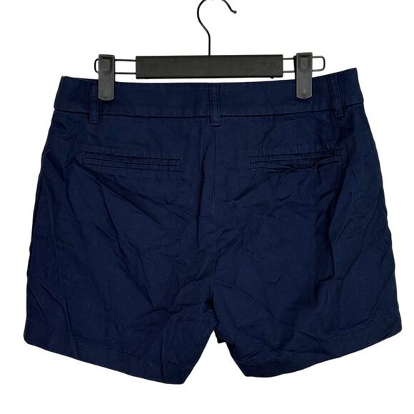 J. Crew Cotton Classic Chino Utility Flat Front Pocket Casual Shorts 4 Navy Blue - Picture 10 of 15